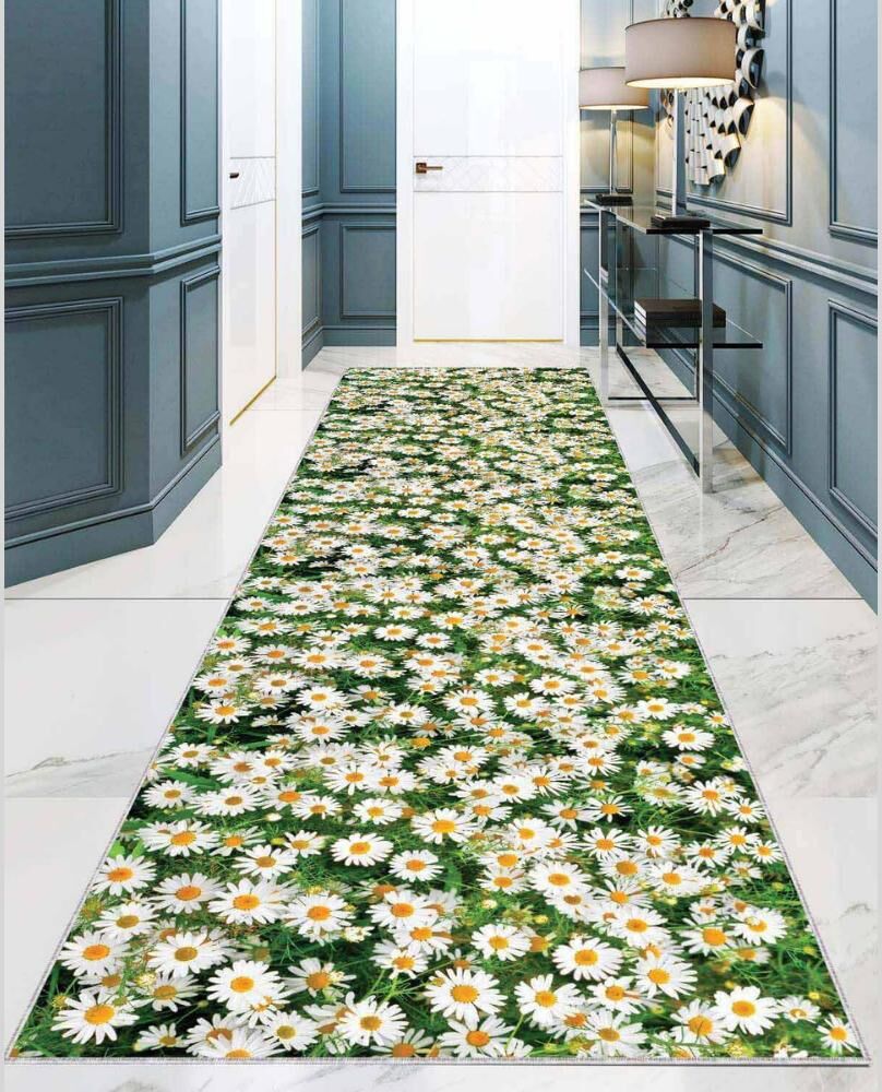 Miru Home Alfombra De Salón, Cocina, Pasillo Y Corredor Con Base De Puntos Antideslizantes Lavables Con Impresión Digital Mcy-80