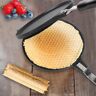 LChome Rollo de huevo para hornear, molde para hacer conos de helado, utensilios para hornear, gofres para hornear, molde para tortilla antiadherente para pasteles