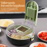 TOMTOP JMS Vegetable Chopper with Container Multifunctional 13 in 1 Onion Chopper Time-saving Kitchen Gadgets