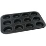 Molde para muffins Zenker Negro Metalizado 12 huecos ref. 6535