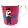 Les Trésors De Lily [Q8814] - Mug porcelaine 'Banksy' rose (kissing London cops) - 90x85 mm