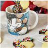 Disney [A1482] - Taza de cerámica 'Mickey' turquesa - 95x90 mm (390ml)