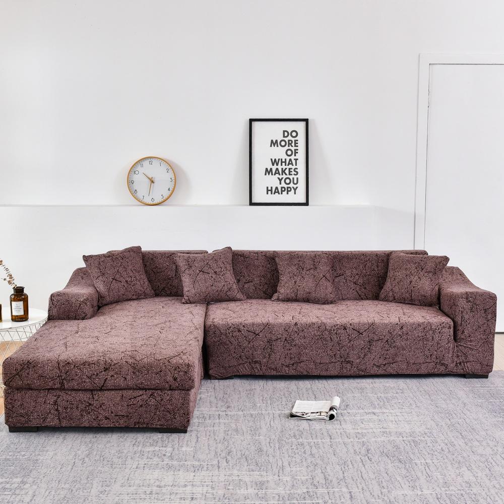 Indoor Furniture Fundas de sofá elástico para las necesidades de la sala de estar Elija 2pieces Fundas de sofá para sofá seccional de esquina Chaise Longue en forma de L