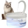 Ansi Outdoor Lighting Fuente de agua para mascotas, dispensador de agua para gatos, bebedero automático con luz LED para gatos y perros