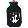 Accesoralia BOLSA DE AGUA NEGRA MODELO GATOS ENAMORADOS 2 l