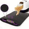 Happy toadd cart 1PCS Mantenga sus pisos limpios y libres de arena con esta alfombra para gatos de doble capa, impermeable y antideslizante