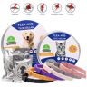 Han Ming Perro antipulgas y garrapatas antiparasitarias Collar para gatos repelente de mosquitos retráctiles collares para mascotas para cachorros gatos perros grandes