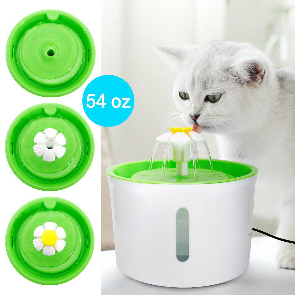 starpets Dispensador automático de agua para gatos y perros LED dispensador eléctrico de agua para mascotas tazón USB silencio
