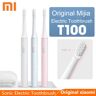 Xiaomi Mijia Sonic cepillo de dientes eléctrico T100 adulto Mi cepillo de dientes saludable colorido USB recargable impermeable ultrasónico cepillo de dientes automático