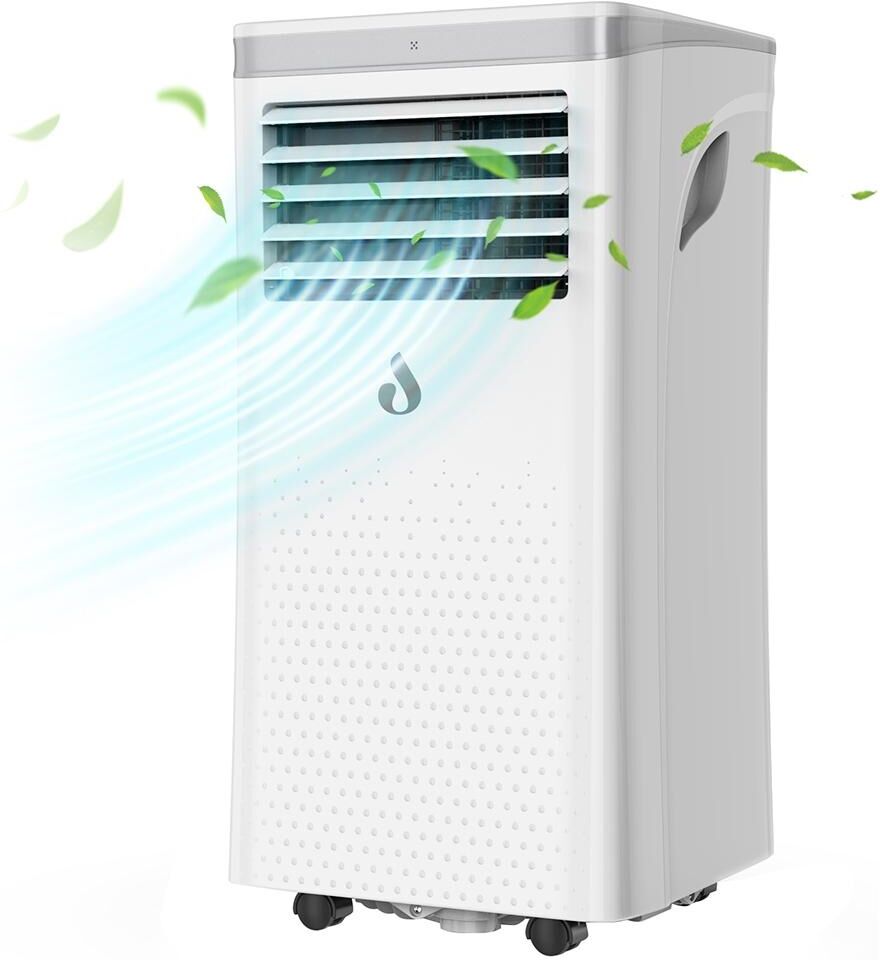 GB Market LUKO A011D1-7K Deshumidificador de aire acondicionado portátil 3 en 1, capacidad de enfriamiento 7000BTU, 2 velocidades de viento, temporizador de 24 horas