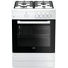 Cocina de Gas BEKO FSG62000DWL Negro/Blanco