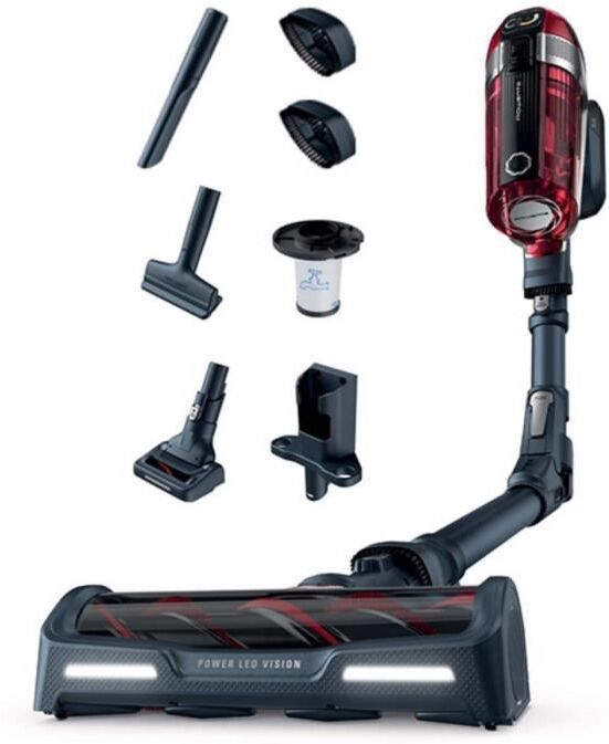 Rowenta Aspirador Escoba Inalámbrico, Flexible, Autonomía hasta 45 min, Batería Extraíble, X-Force Flex 11.60 Animal Care YY4890FE