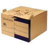 Fellowes Loeffs Pack de 15 Contenedores de Archivos Jumbo Plus - Color Marron-7773001