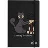 Pertemba FR - Office Supplies Gato espeluznante leyendo Grimorio A5 Cuaderno