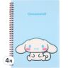 Sanrio Spring PP Cover Wired Note Cinnamoroll, Blue, 4 pcs.