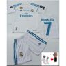 Palmiye istanbul Ronaldo Real Mriadd White 2018 Home Conjunto de 4 piezas Camiseta de fútbol para niños