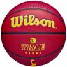 Wilson NBA Player Icon Trae Young Balón de Baloncesto para Exteriores, Unisex, Rojo