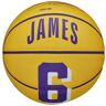 Wilson NBA Player Icon LeBron James Mini Balón, Baloncesto unisex amarillo