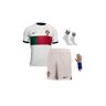 Palmiye istanbul Portugal Ronaldo Blanco Conjunto de 4 piezas Camiseta para niños Copa del Mundo