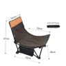 P577 Silla de descanso portátil para acampar al aire libre, Camping, pesca, playa, reclinable ajustable multiángulo, silla plegable de doble propósito con