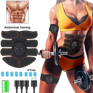 ABS recargable Arm Muscle Stimulator Trainer Smart EMS Cintura Músculo Ejercitador Tóner