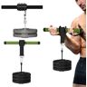 Han Ming Entrenador de fuerza para antebrazo, entrenamiento de muñeca, brazo, rodillo de entrenamiento, barra de ejercicios musculares, equipo de rodillo de cintura, accesorios de gimnasio y Fitness