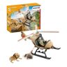Figurine Hélicoptere pour sauvetage d'animaux - SCHLEICH - Wild Life - Enfant - Mixte - 42476