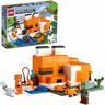 Lego 21178 Minecraft The Fox's Refuge, Casa de juguete de construcción, Niños a partir de 8 años, Set con minifiguras de zombis, Animales