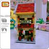 LOZ 1024 China arquitectura antigua Chinatown Hospital farmacia ciudad calle Mini bloques construcción juguete sin caja