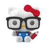 Funko Pop Hello Kitty Hipster Nerd con gafas Ex estadounidense Flocked Pop! Vinilo