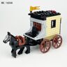 Sluban Building Blocks 1604A Beast King Prison Wagon caballo de guerra negro pequeños gránulos juguete de bloques de construcción para niños carro bloques de construcción