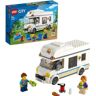 City 60283 The Holiday Campervan, Juguete para Niños 5 Años, Taladro LEGO, Vehículo, Camping, Juego de Viaje