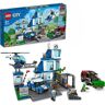 Lego 60316 Comisaría de Policía de la Ciudad, Coche de Juguete, Camión de Basura y Helicóptero Niños +6 Años, Set Aventuras