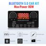 YJMP TechL Amplificador de potencia 2x40W Bluetooth 5.0 Placa decodificadora de MP3 12V DC 7-25V Radio FM Módulo de bricolaje Admite reproductor TF Cambio de carpeta de grabación de llamadas