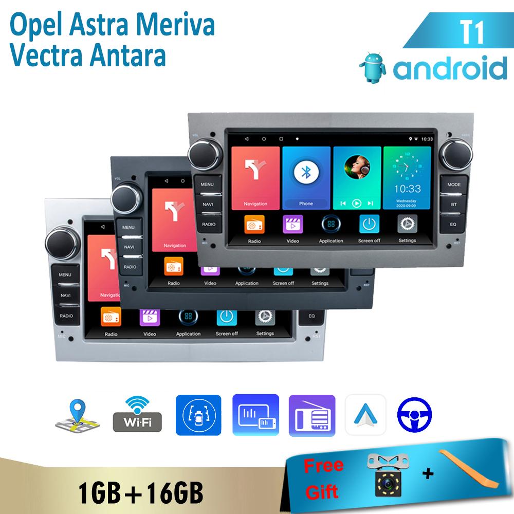 CreativeCode Radio de coche 2 DIN Android para Opel para Astra Meriva Vectra Antara Zafira Corsa Multimedia GPS 1 + 16GB