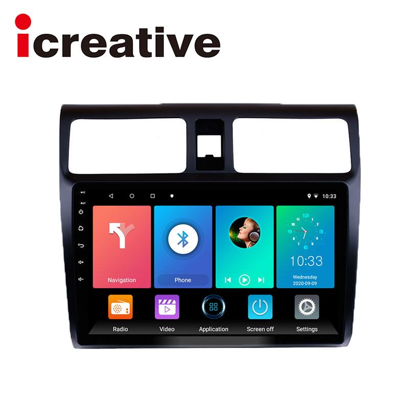 Icreative Reproductor multimedia para Suzuki Swift 2005-2010 Carplay Android Auto Radio Radio Coche Navegación GPS 2 din
