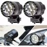 Adams Car Market 1 unidad de faros LED para motocicleta, cuentas de carcasa de aluminio, luces LED para MOTO, Flash de alta potencia, foco para motocicleta, se utiliza para viajes en motocicleta