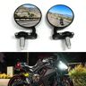 YJSTY 2 uds modificado para motocicleta espejo retrovisor inverso 22mm manillar negro Reflector manillar espejos retrovisores Accesorios