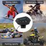 Qianxiu Kit de llamada manos libres inalámbrico antiinterferencias, auriculares impermeables para casco BT de motocicleta, ciclismo