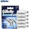 Gillette Sensor Excel, cuchilla de afeitar segura para hombres, reemplaza los cabezales, depilación Facial para afeitar la barba