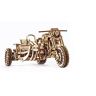UGEARS Motocicleta con Sidecar 3D Puzzles - UGR-10 Motocicleta Scrambler Kits de modelo de madera
