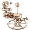 UGEARS Mechanical Tellurion 3D Puzzle - Kit de modelo de sistema solar de planetario para autoensamblaje