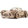 UGEARS Vintage Car Model Kit - Drift Cobra Racing Car 3D Puzzle Kit