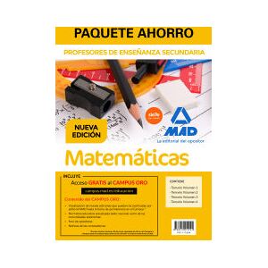 Editorial MAD Paquete Ahorro Matemáticas Cuerpo De Profesores De Enseñanza Secundaria