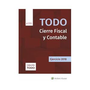 CISS Todo Cierre Fiscal Y Contable. Ejercicio 2018