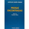 Visor libros, S.L. Prosas Encontradas