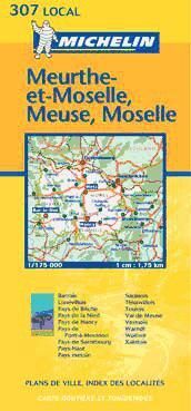 Michelin Mapa Meurthe Et Moselle, Meuse, Moselle 2002