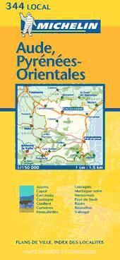 Michelin Mapa Aude, Pyrénées-orientales 2002