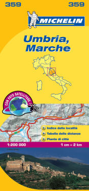 Michelin Mapa Local Umbria, Marche