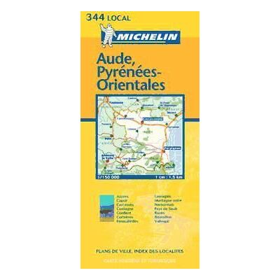 Michelin Mapa Aude, Pyrénées-orientales 2002 Michelin Mapa Aude, Pyrénées-orientales 2002